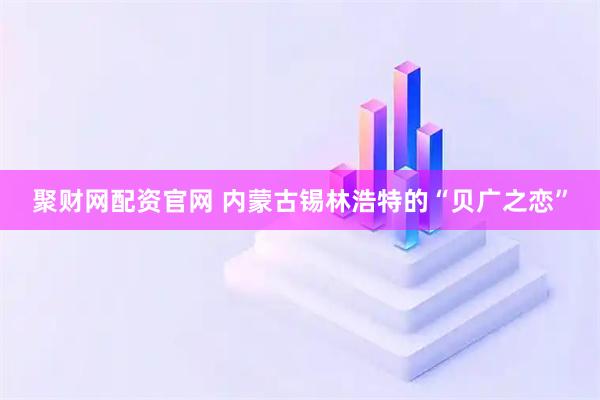 聚财网配资官网 内蒙古锡林浩特的“贝广之恋”