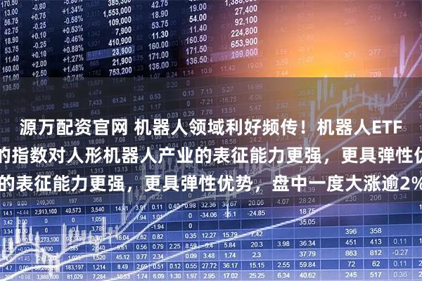 源万配资官网 机器人领域利好频传！机器人ETF易方达（159530）标的指数对人形机器人产业的表征能力更强，更具弹性优势，盘中一度大涨逾2%